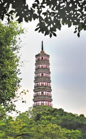 江心琶洲古塔 曾是中流砥柱