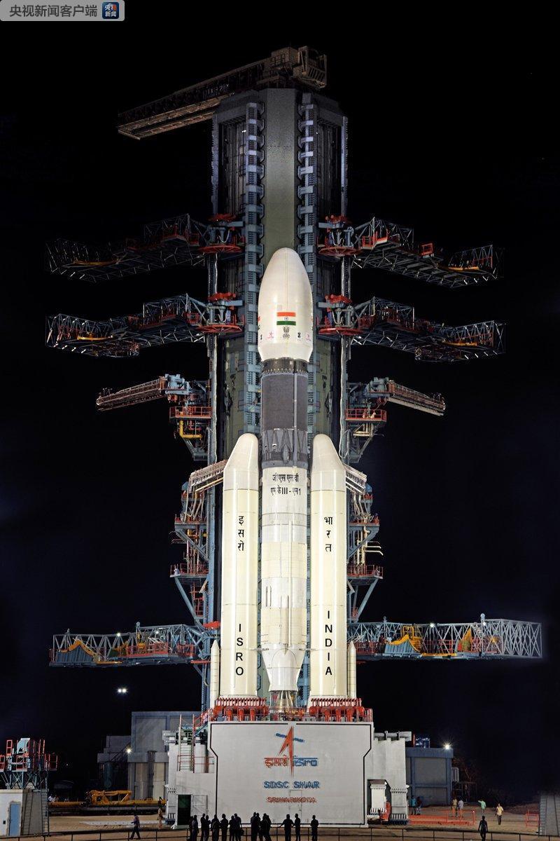 印度“月船2号”发射因技术故障临时取消 登月计划遭推迟