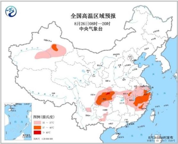 高温黄色预警：重庆江西等地气温仍将超37℃