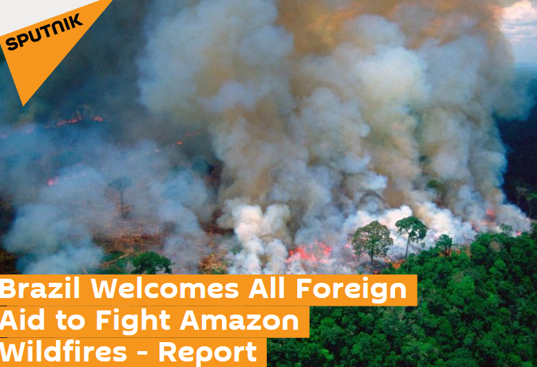 巴西总统发言人：欢迎外国援助亚马孙灭火 不反对与法国对话