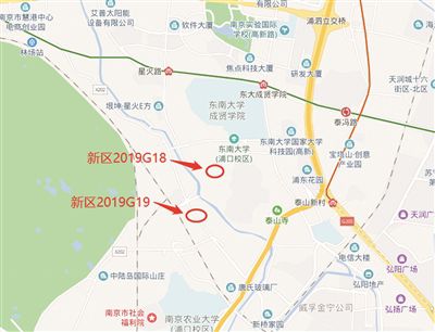 南京江北新区新推5幅地块