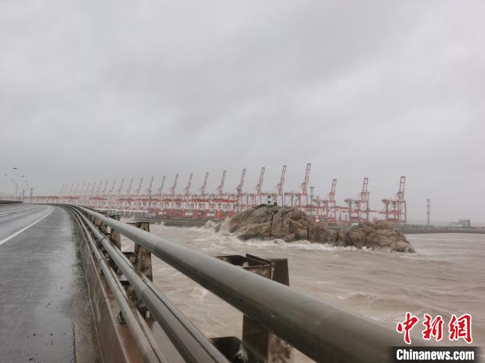 台风“灿都”造访：上海海港口岸泊位清空进出港航班取消