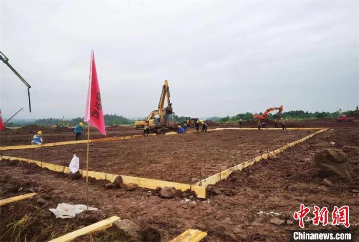 施工现场。　华西集团供图