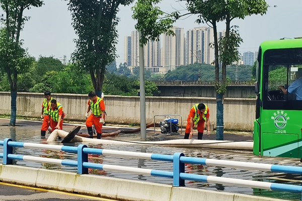 应急演练现场。