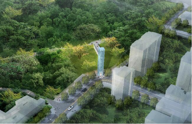 大龙山垂直电梯效果图。市住房城乡建委供图