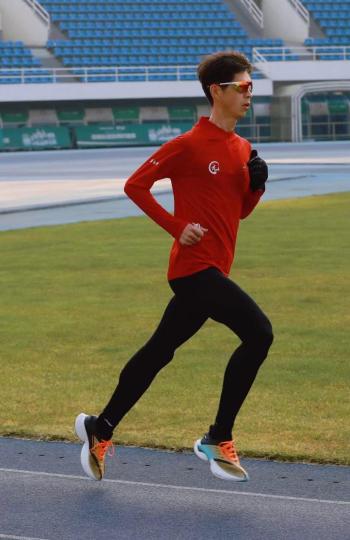 栾玉帅在训练中 受访者供图